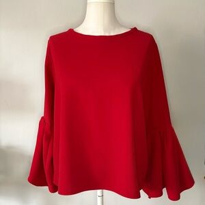 Zara elegant bell sleeved women’s top